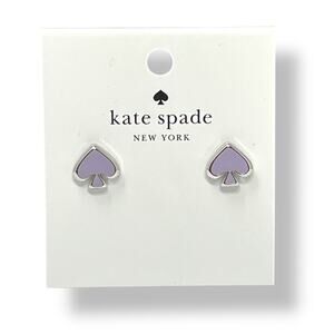 Kate Spade Everyday Spade Enamel Stud Earrings – Lilac | NWT